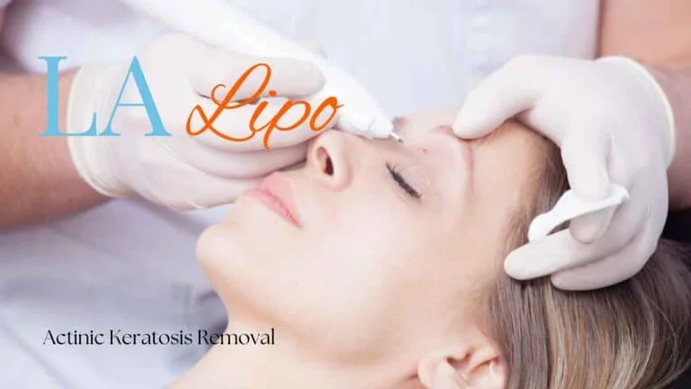 Woman receiving Actinic Keratosis Removal Treatment Rochdale