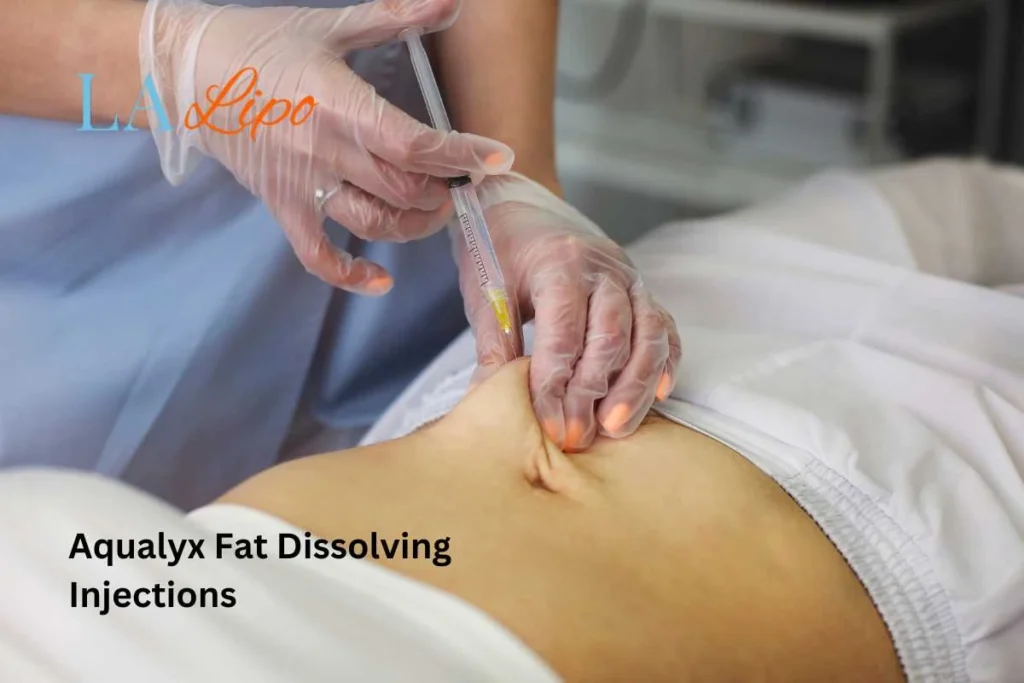 woman having fat dissolving injections Rochdale in the stomach