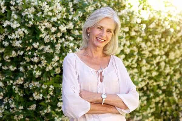 Older woman happy with urinary incontinence treatment Rochdale